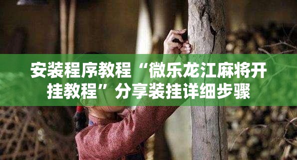 安装程序教程“微乐龙江麻将开挂教程”分享装挂详细步骤