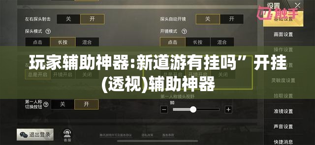玩家辅助神器:新道游有挂吗	”开挂(透视)辅助神器