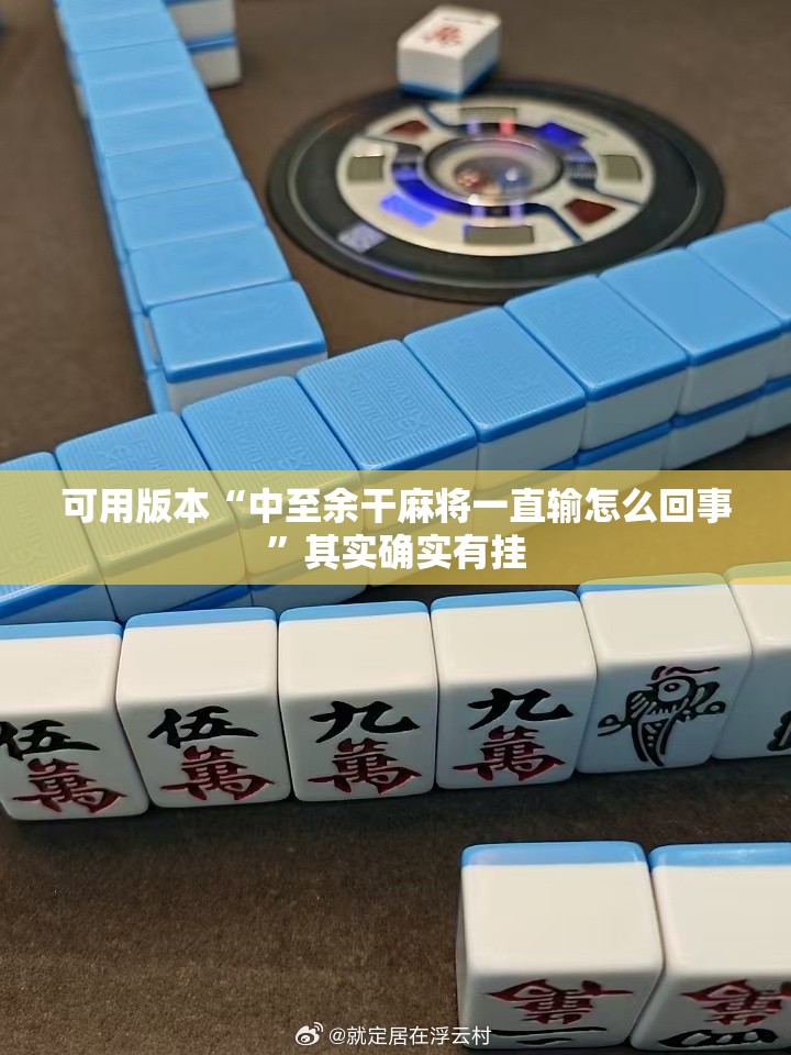可用版本“中至余干麻将一直输怎么回事”其实确实有挂