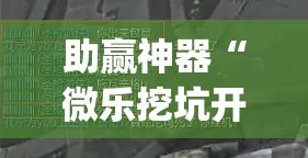 助赢神器“微乐挖坑开挂下载安装”(透视挂)辅助透视教程