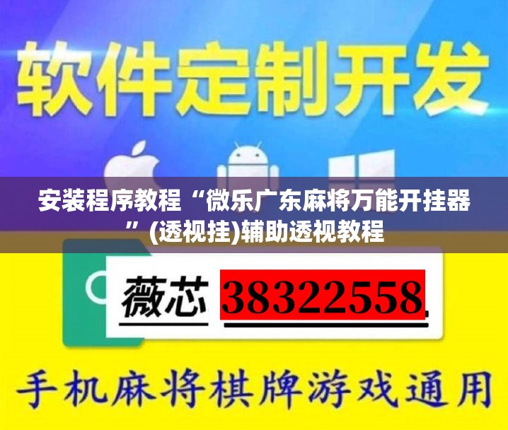 安装程序教程“微乐广东麻将万能开挂器”(透视挂)辅助透视教程