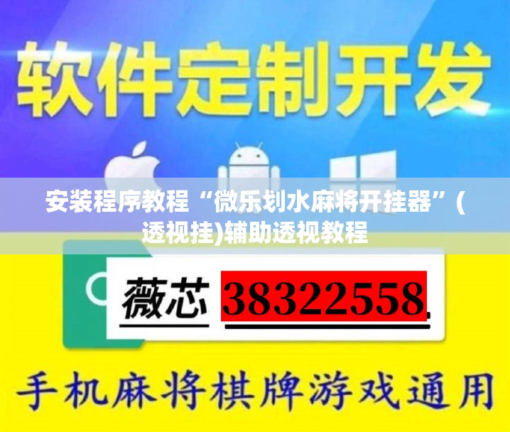 安装程序教程“微乐划水麻将开挂器”(透视挂)辅助透视教程