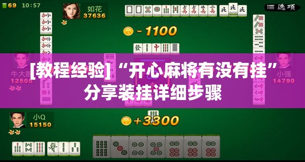 [教程经验]“开心麻将有没有挂”分享装挂详细步骤