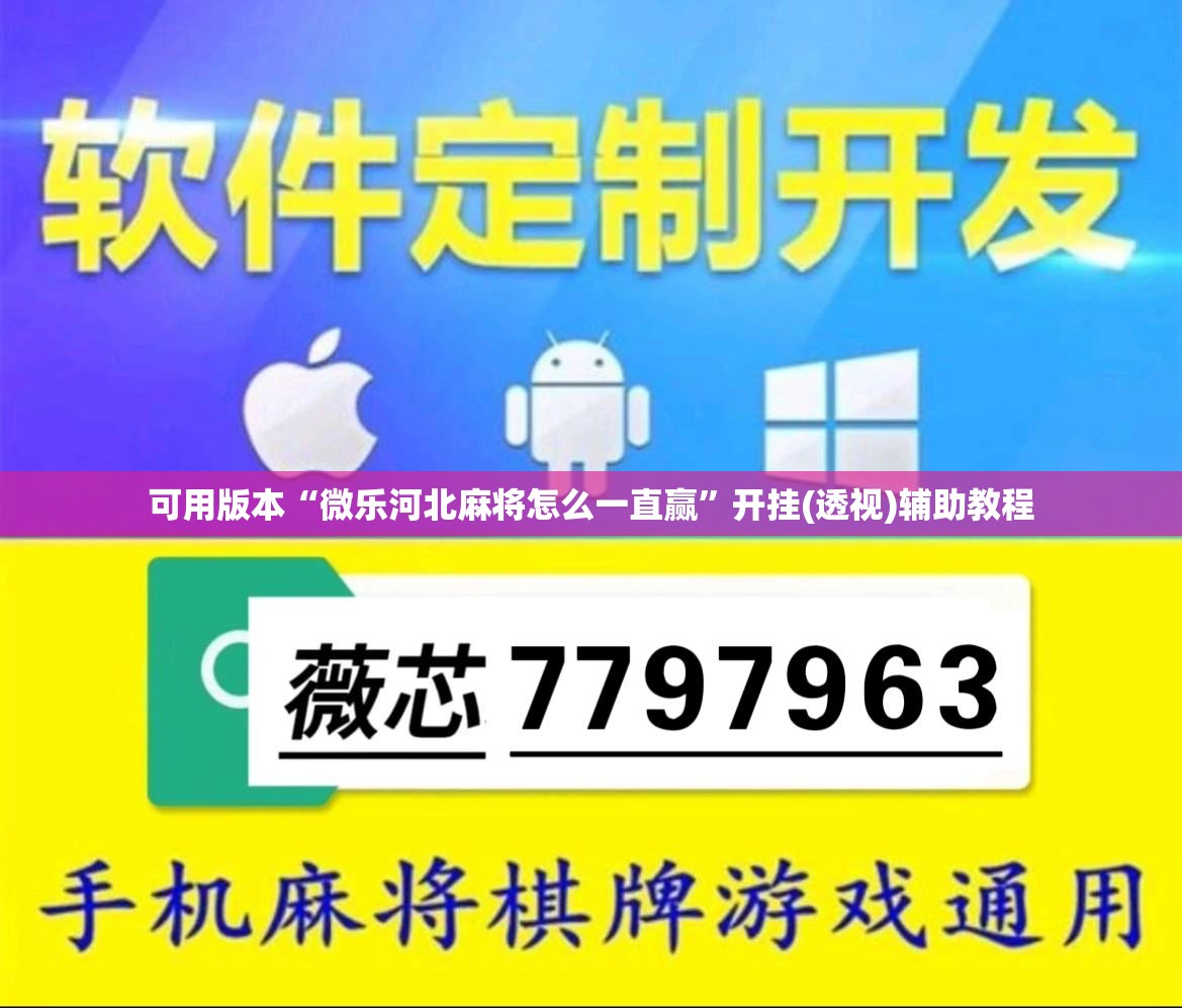 可用版本“微乐河北麻将怎么一直赢”开挂(透视)辅助教程