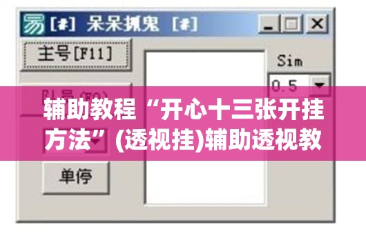 辅助教程“开心十三张开挂方法”(透视挂)辅助透视教程