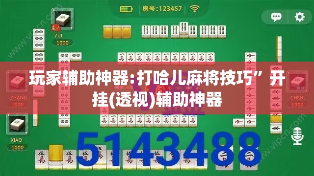 玩家辅助神器:打哈儿麻将技巧”开挂(透视)辅助神器