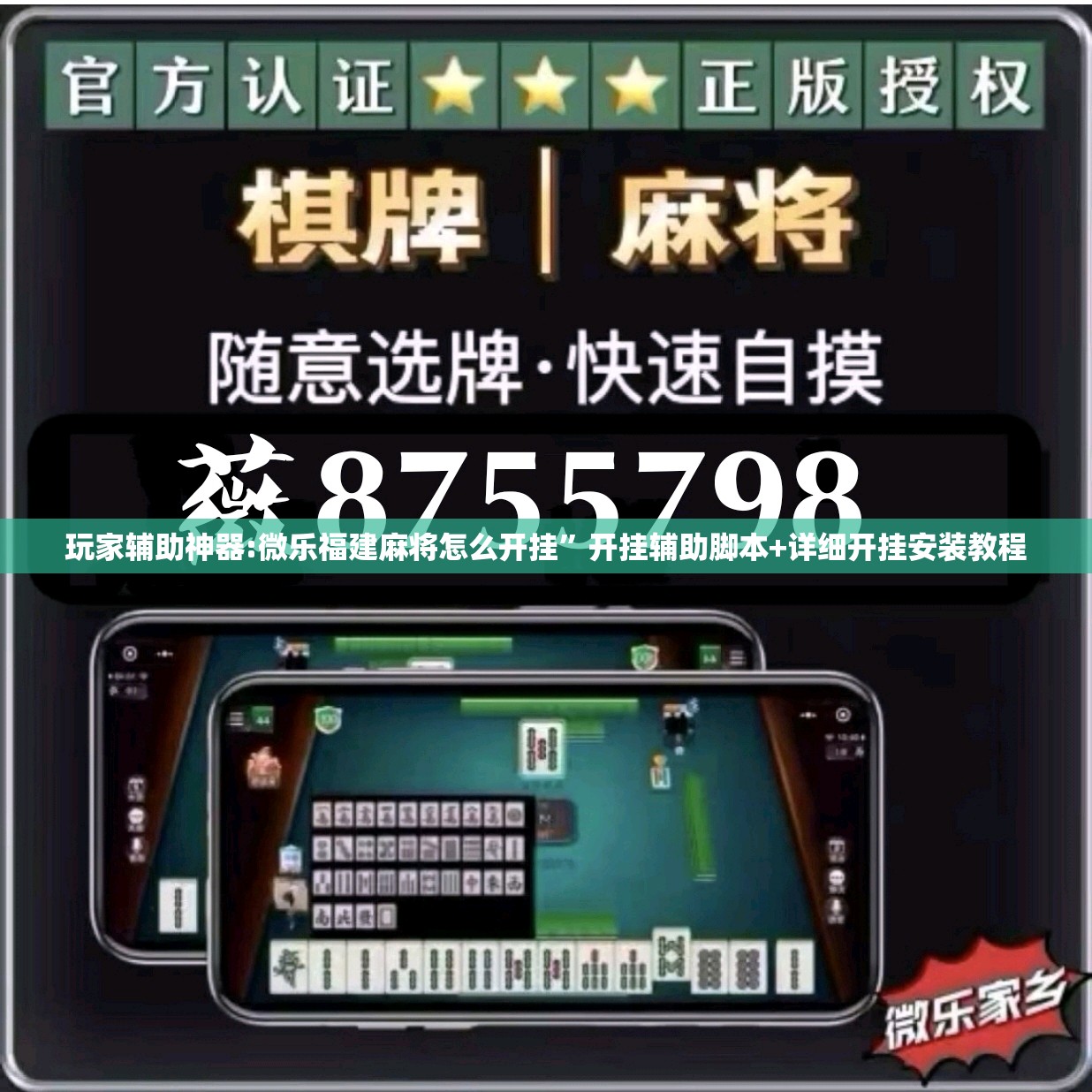 玩家辅助神器:微乐福建麻将怎么开挂	”开挂辅助脚本+详细开挂安装教程