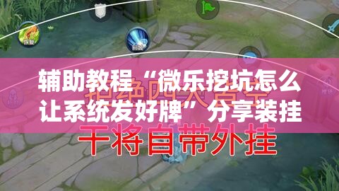辅助教程“微乐挖坑怎么让系统发好牌”分享装挂详细步骤