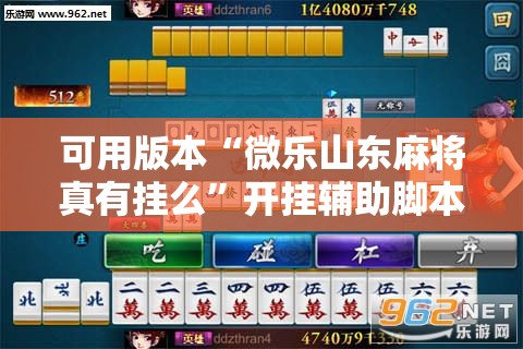 可用版本“微乐山东麻将真有挂么	”开挂辅助脚本+详细开挂安装教程