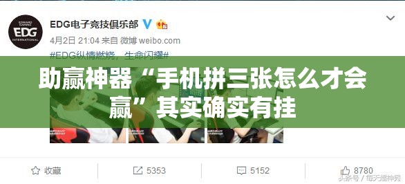 助赢神器“手机拼三张怎么才会赢”其实确实有挂