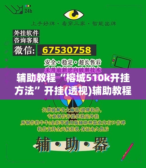 辅助教程“榕城510k开挂方法”开挂(透视)辅助教程