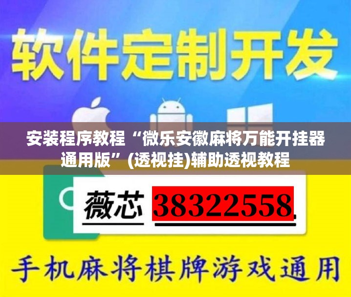 安装程序教程“微乐安徽麻将万能开挂器通用版”(透视挂)辅助透视教程