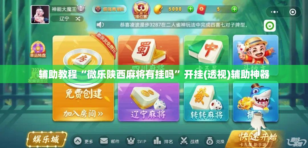 辅助教程“微乐陕西麻将有挂吗	”开挂(透视)辅助神器