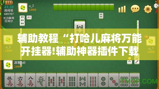 辅助教程“打哈儿麻将万能开挂器!辅助神器插件下载 辅助教程“打哈儿麻将万能开挂器!辅助神器插件下载