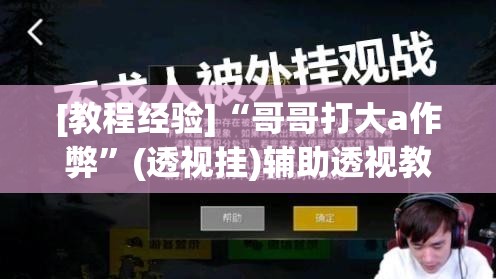[教程经验]“哥哥打大a作弊”(透视挂)辅助透视教程