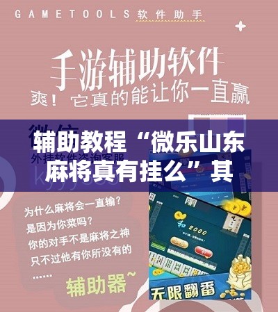 辅助教程“微乐山东麻将真有挂么”其实确实有挂