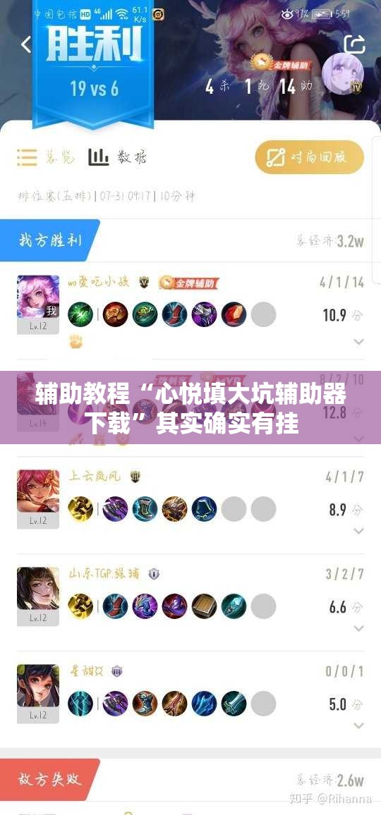 辅助教程“心悦填大坑辅助器下载	”其实确实有挂