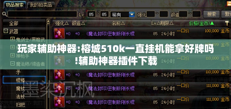 玩家辅助神器:榕城510k一直挂机能拿好牌吗!辅助神器插件下载
