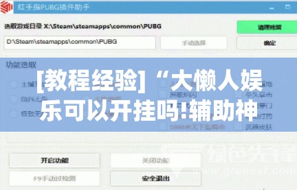 [教程经验]“大懒人娱乐可以开挂吗!辅助神器插件下载