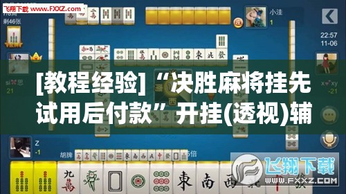 [教程经验]“决胜麻将挂先试用后付款”开挂(透视)辅助教程