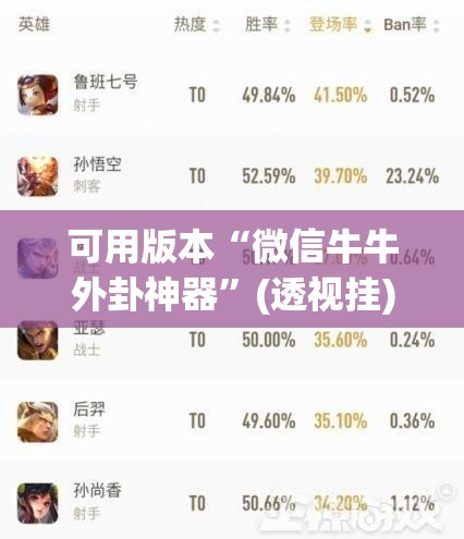 可用版本“微信牛牛外卦神器	”(透视挂)辅助透视教程
