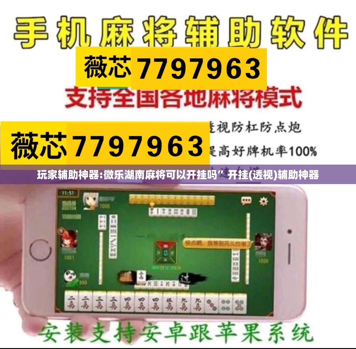 玩家辅助神器:微乐湖南麻将可以开挂吗”开挂(透视)辅助神器