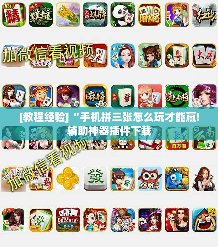 [教程经验]“手机拼三张怎么玩才能赢!辅助神器插件下载