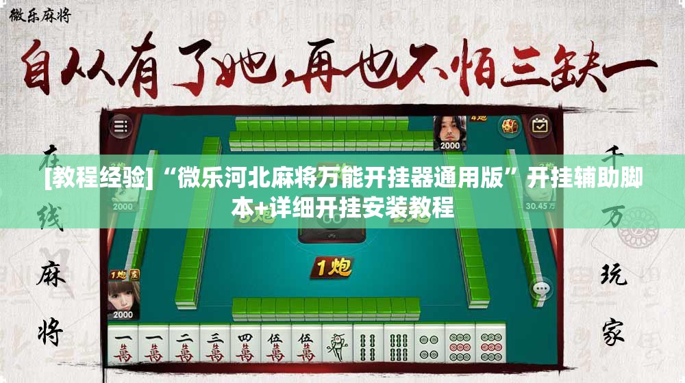 [教程经验]“微乐河北麻将万能开挂器通用版	”开挂辅助脚本+详细开挂安装教程