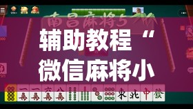 辅助教程“微信麻将小程序赢的技巧”开挂(透视)辅助神器