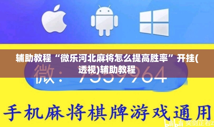 辅助教程“微乐河北麻将怎么提高胜率”开挂(透视)辅助教程