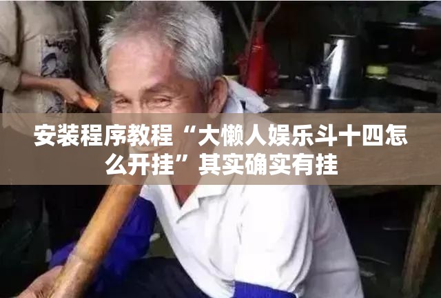 安装程序教程“大懒人娱乐斗十四怎么开挂”其实确实有挂