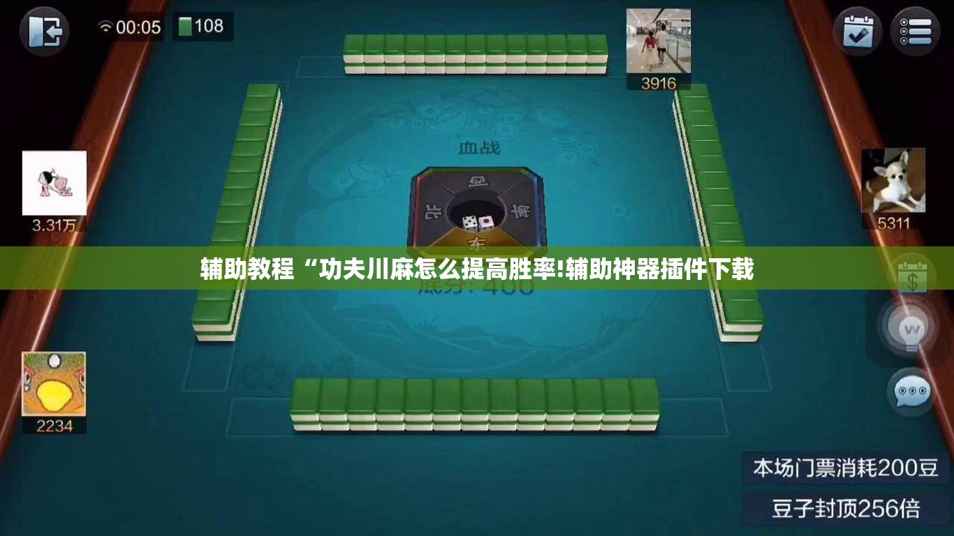 辅助教程“功夫川麻怎么提高胜率!辅助神器插件下载