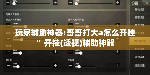 玩家辅助神器:哥哥打大a怎么开挂”开挂(透视)辅助神器