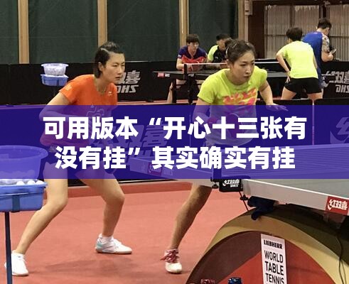 可用版本“开心十三张有没有挂”其实确实有挂