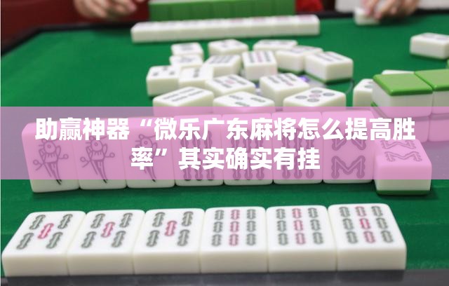 助赢神器“微乐广东麻将怎么提高胜率”其实确实有挂