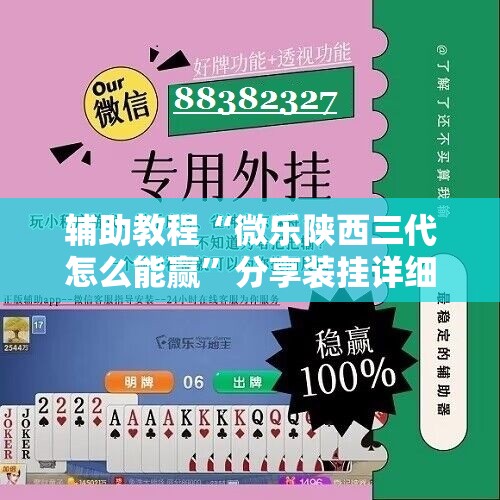 辅助教程“微乐陕西三代怎么能赢”分享装挂详细步骤