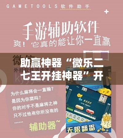 助赢神器“微乐二七王开挂神器”开挂辅助脚本+详细开挂安装教程