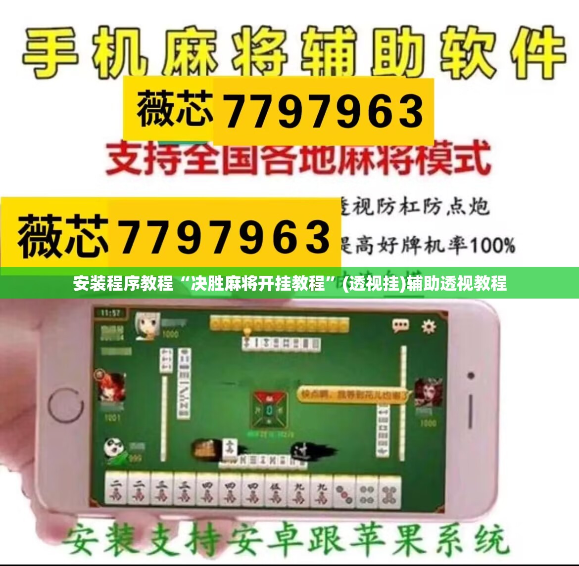 安装程序教程“决胜麻将开挂教程	”(透视挂)辅助透视教程