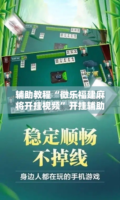 辅助教程“微乐福建麻将开挂视频	”开挂辅助脚本+详细开挂安装教程
