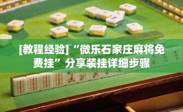 [教程经验]“微乐石家庄麻将免费挂”分享装挂详细步骤
