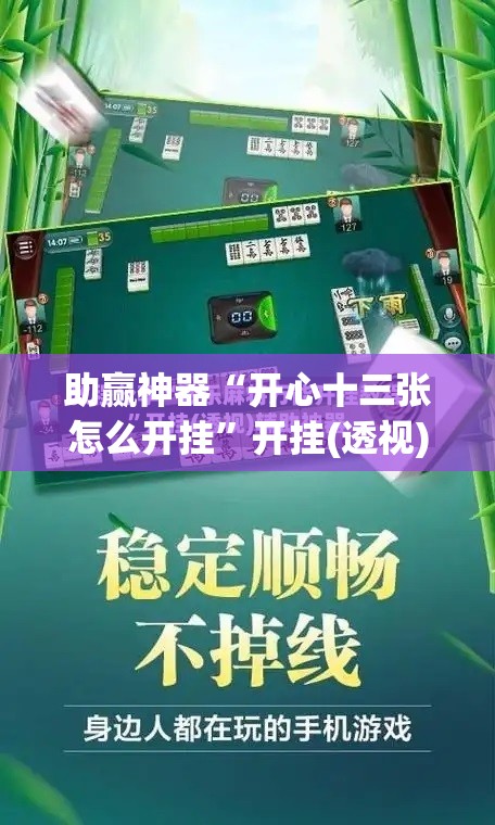 助赢神器“开心十三张怎么开挂	”开挂(透视)辅助神器