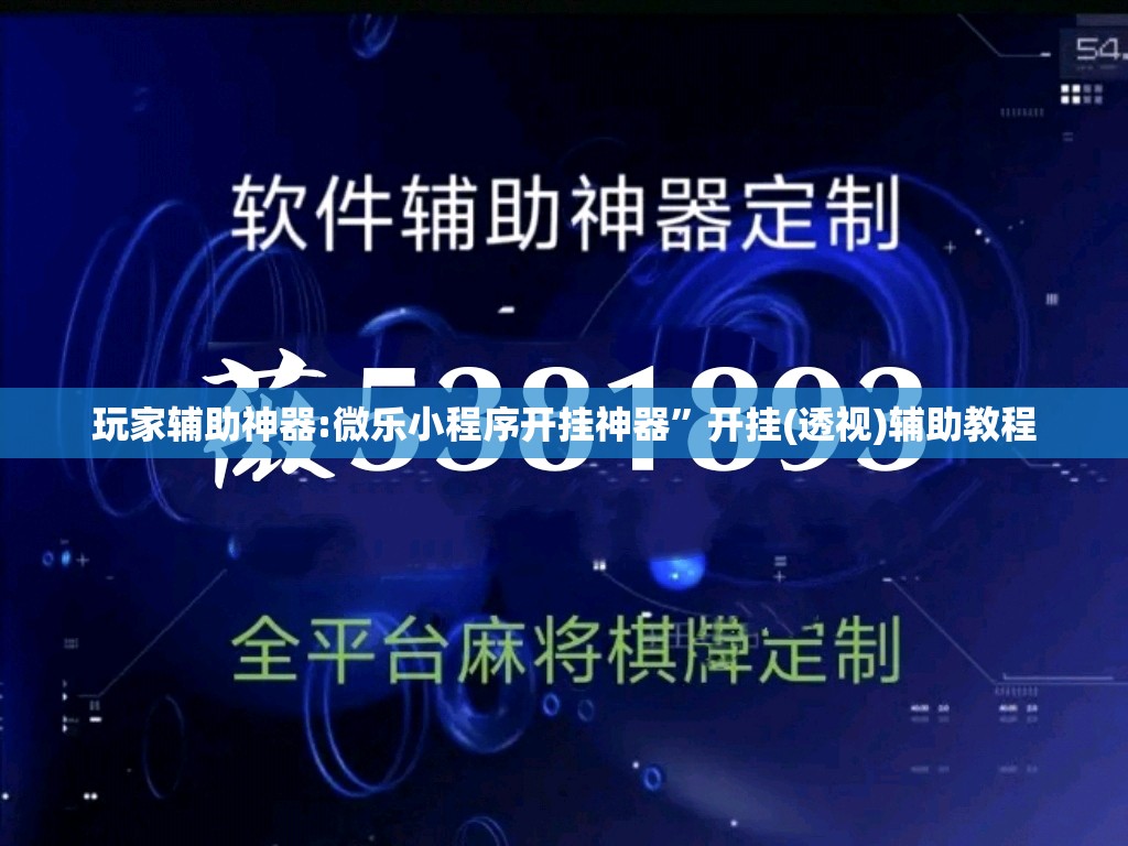 玩家辅助神器:微乐小程序开挂神器”开挂(透视)辅助教程