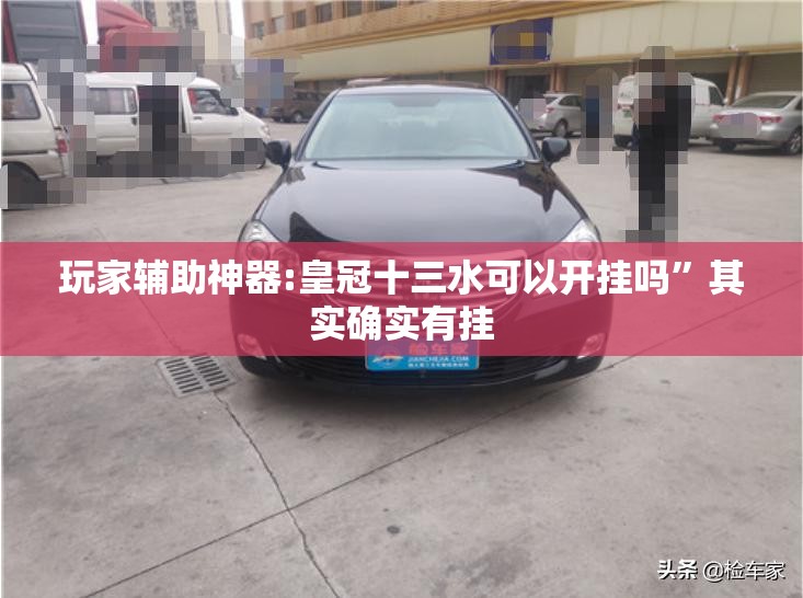 玩家辅助神器:皇冠十三水可以开挂吗	”其实确实有挂