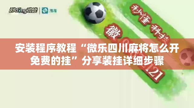 安装程序教程“微乐四川麻将怎么开免费的挂”分享装挂详细步骤