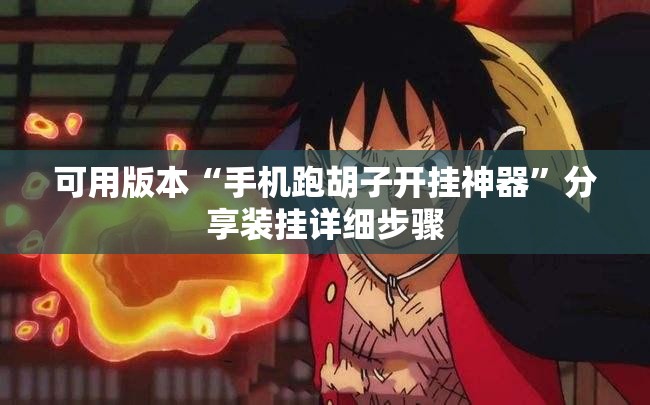可用版本“手机跑胡子开挂神器”分享装挂详细步骤