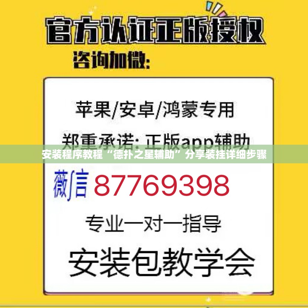 安装程序教程“德扑之星辅助”分享装挂详细步骤