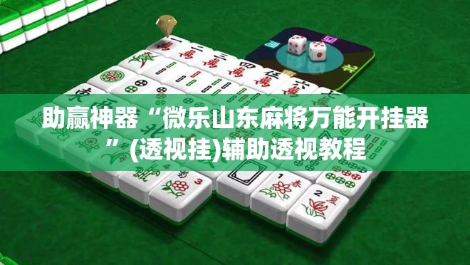 助赢神器“微乐山东麻将万能开挂器	”(透视挂)辅助透视教程