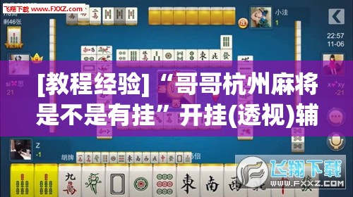 [教程经验]“哥哥杭州麻将是不是有挂”开挂(透视)辅助神器