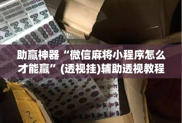 助赢神器“微信麻将小程序怎么才能赢”(透视挂)辅助透视教程